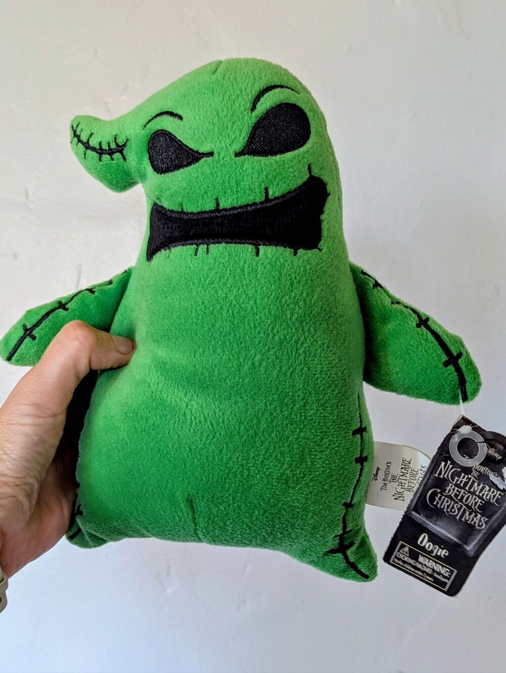 Disney Nightmare Before Christmas Green Oogie Boogie Plush NWT 9"